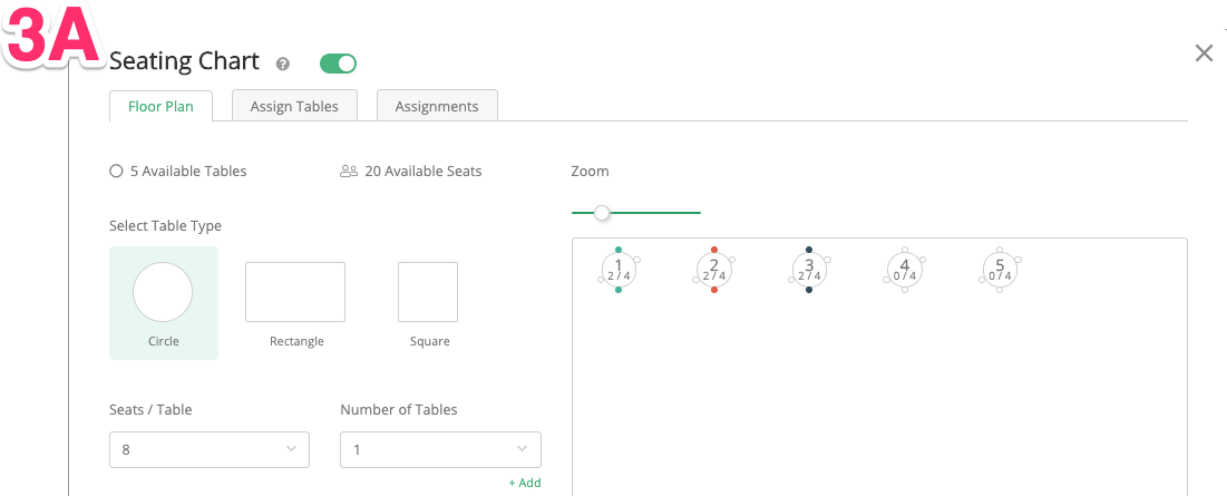 Create a Seating Chart – Greenvelope